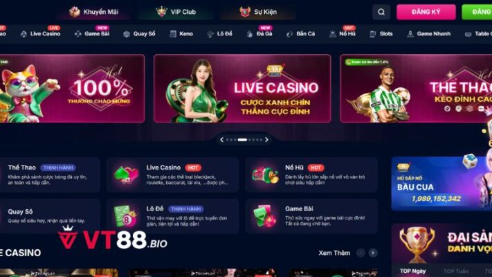 Giới thiệu tổng quan về nhà cái VT88