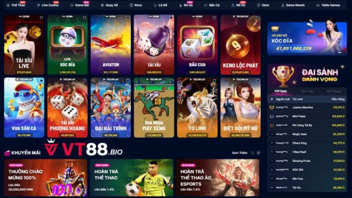 VT88 - Sân chơi uy tín cho người dùng