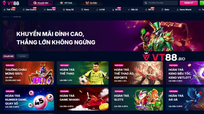 Lưu ý khi nhận khuyến mãi tặng tiền tại VT88