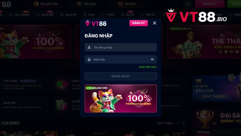 Nguyên nhân quên mật khẩu VT88